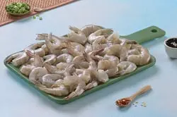 Indian Prawns / Venami / Vannamei /Headless (No Head, Rest with shell, tail) (480g to 500g Pack)